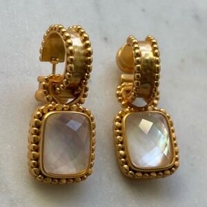Julie Vos versatile Earrings GRAY stone